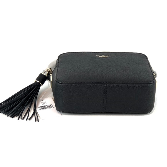 💞SOLD💞Kate Spade Naomi Black Camera Crossbody Tassel Bag - Picture 5 of 8